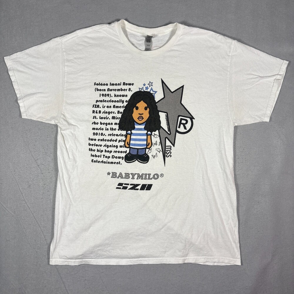 Gildan Heavy Cotton Graphic Print T-Shirt SZA CTRL Album Morningstar Size XL